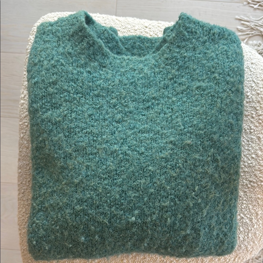 J Crew Cozy Green Sweater